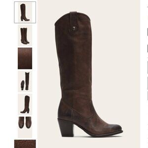 Frye Jackie Button in Dark Brown Size 8